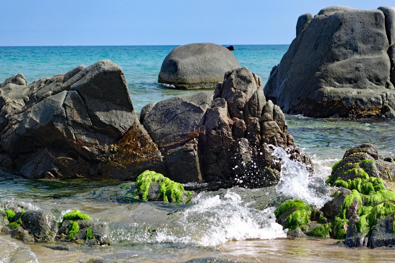 Spiaggia e paesaggio costiero